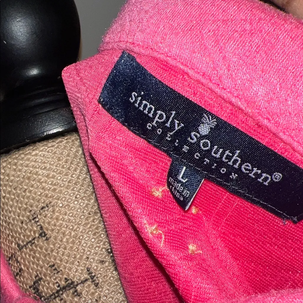 Pink Simply Southern Quilted Women's Top with Pearl Accents - Image 5