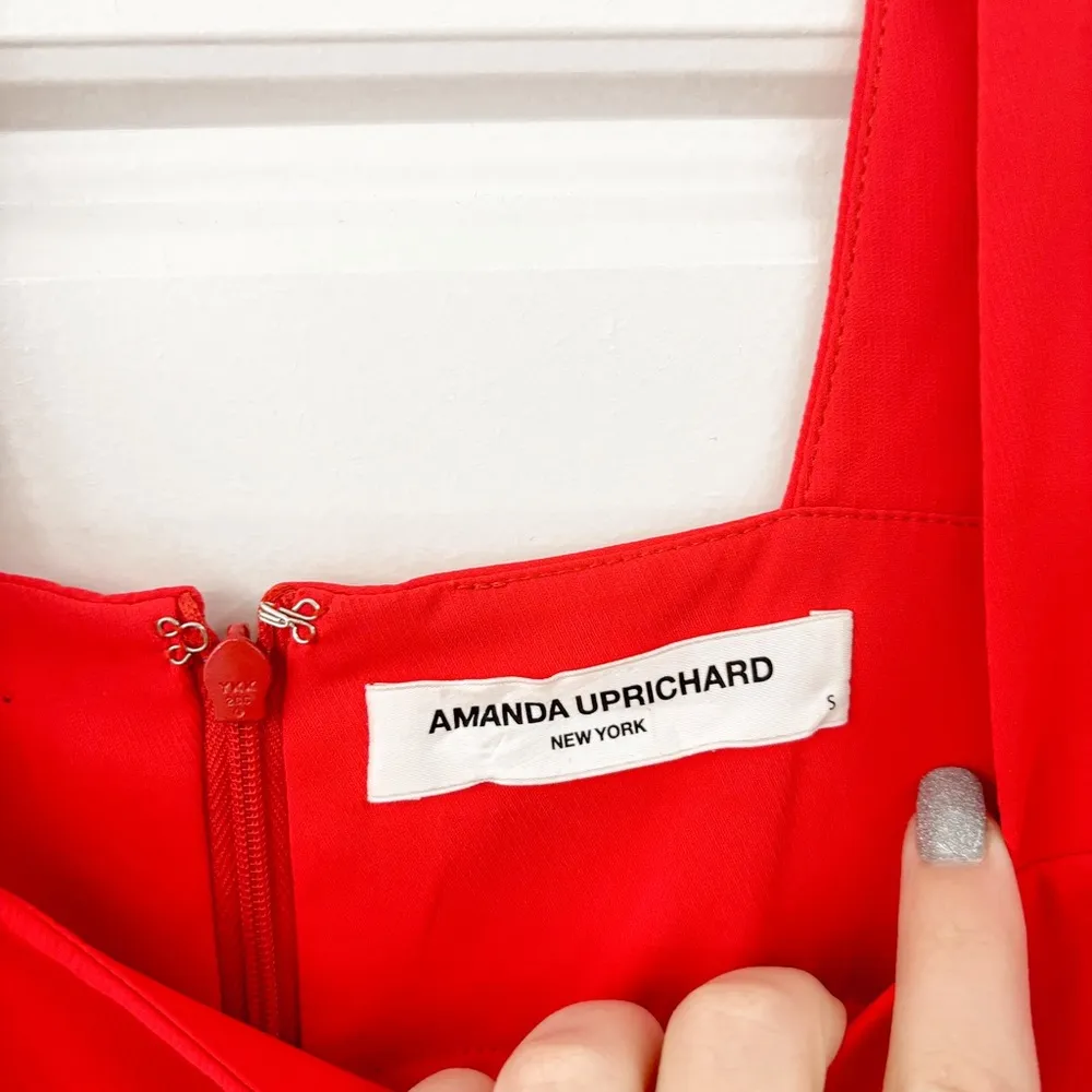 Amanda Uprichard Mitzi Mini Dress Candy Apple - Image 6