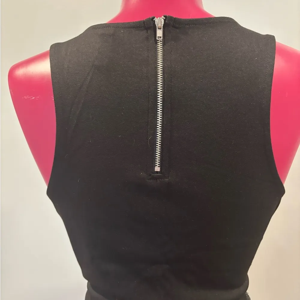 Black Sleeveless Peplum Top H&M Divided - Image 6