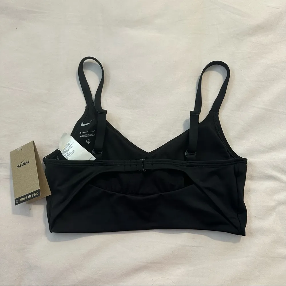 Nike Black Swim Sports Bra with Adjustable Straps - Image 3
