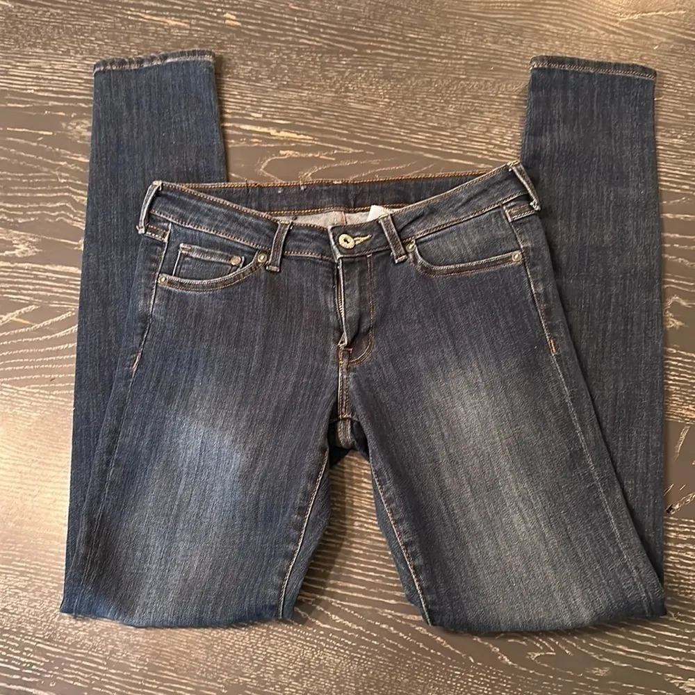& Other Stories, Super Skinny, Low Waist Lightly Distressed Jeans, Size 28 - Image 3