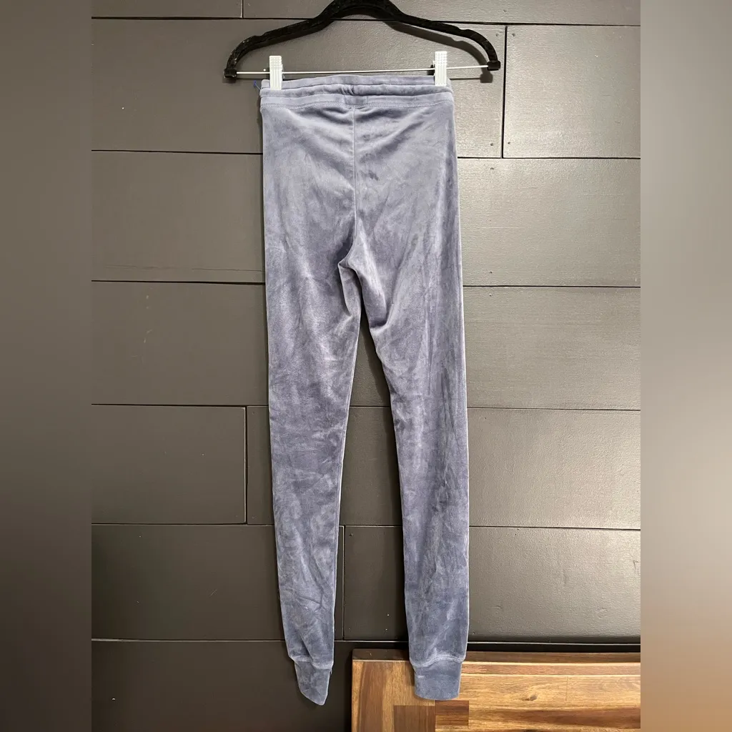 AMERICAN EAGLE Ahhh-Mazingly Soft Blue Crushed Velvet Jogger Sweatpants XS EUC - Image 2