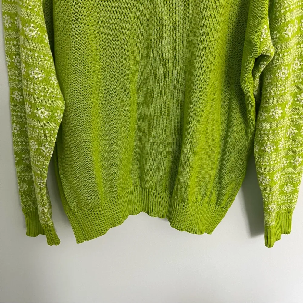 Women's Christmas The Grinch Red Blah Blah Blah Green Sweater Top XL 16 - Image 10