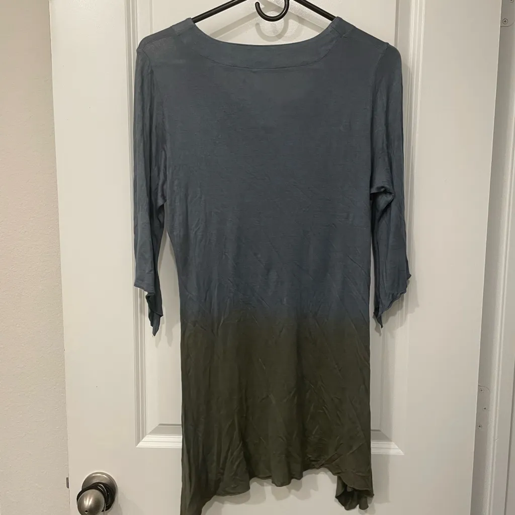 EARTHBOUND Blue and Olive Tunic Top - Image 6