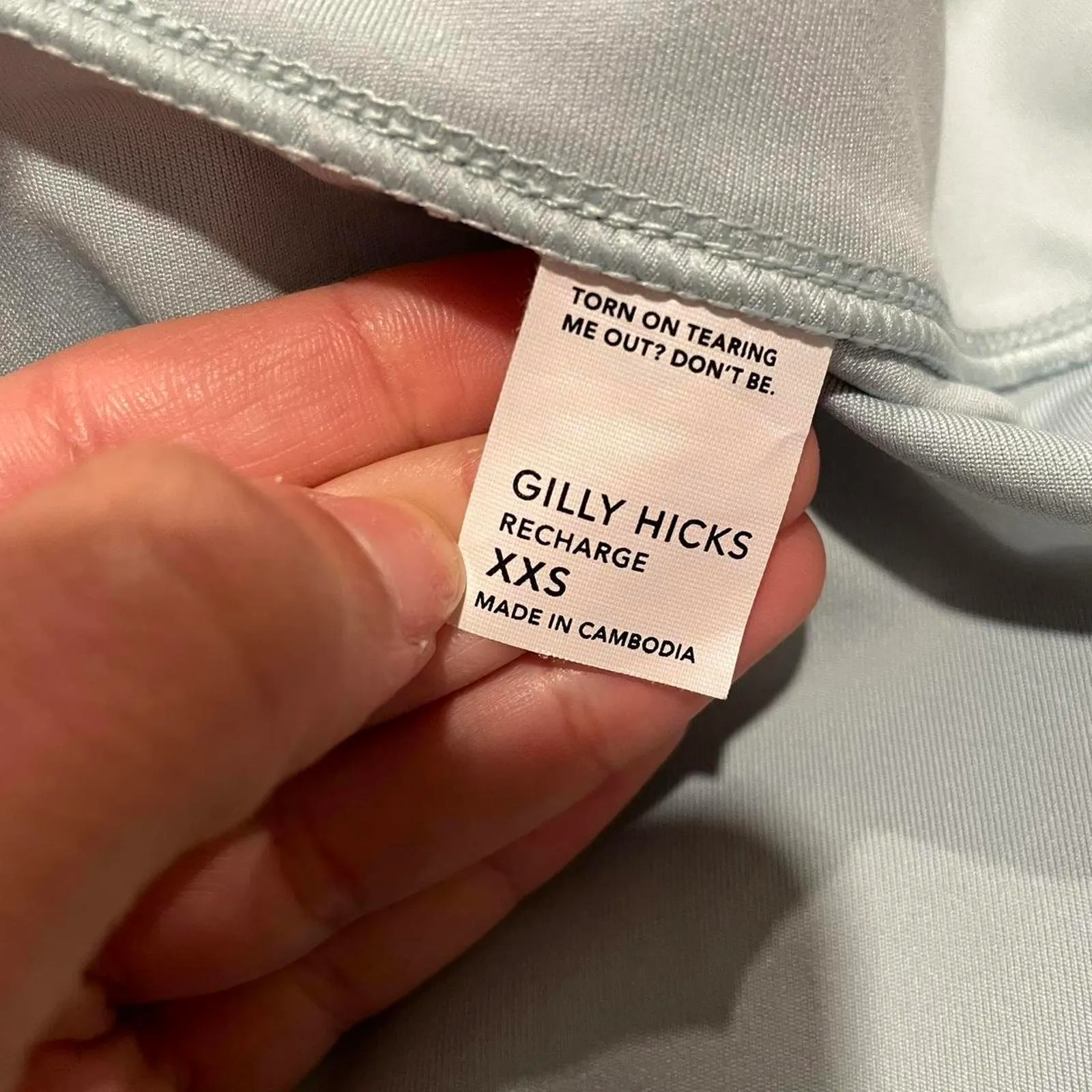 light blue gilly hicks activewear jacket. size xxs - Image 7