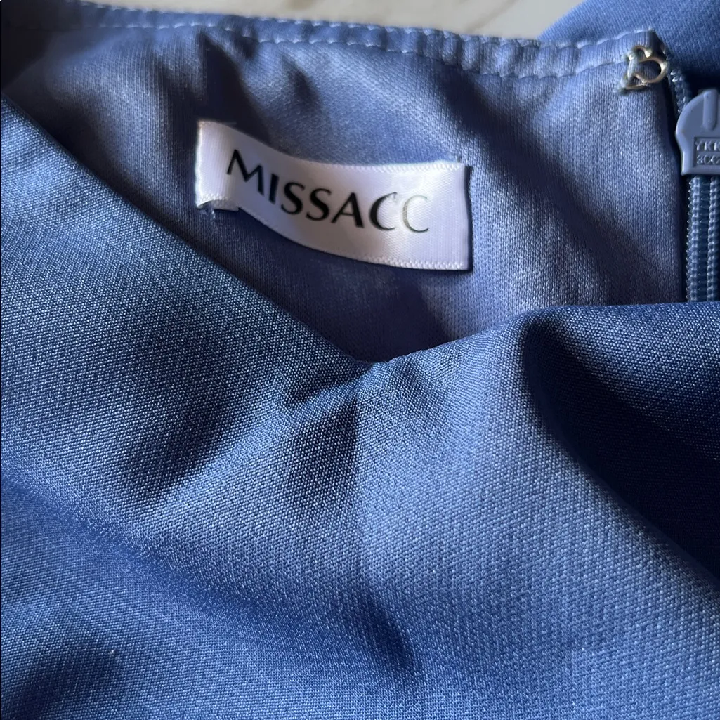 Missacc Sheath Scoop Neck 3/4 Sleeves Knee - Image 2