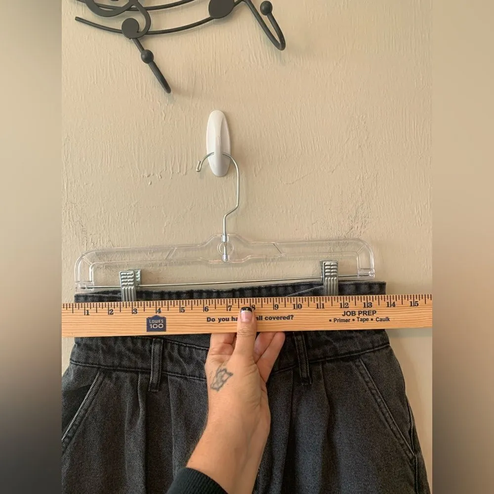 BDG black fold over jeans size 28 - Image 4