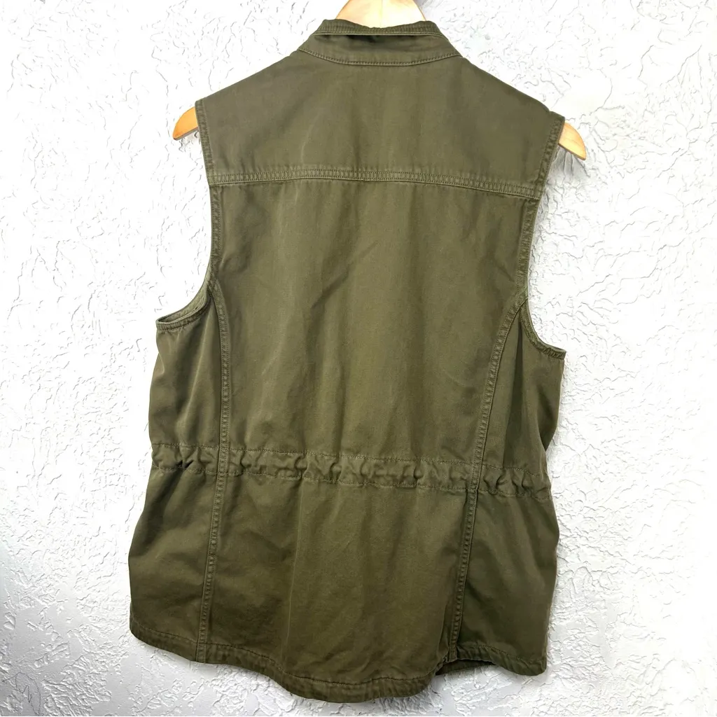LUCKY BRAND Hunter Green Military Style Outdoor Utility Sleeveless Vest Size M - Image 2