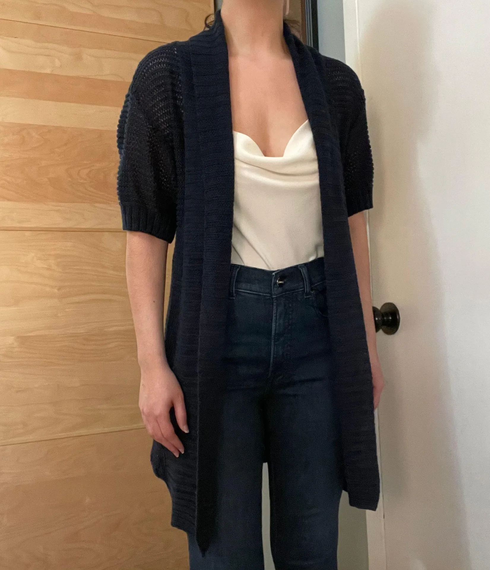 Abercrombie Navy Long Cardigan Sweater - Image 2