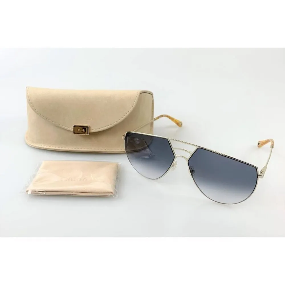 NIB Chloé Gold Sunglasses CE139S - Image 7