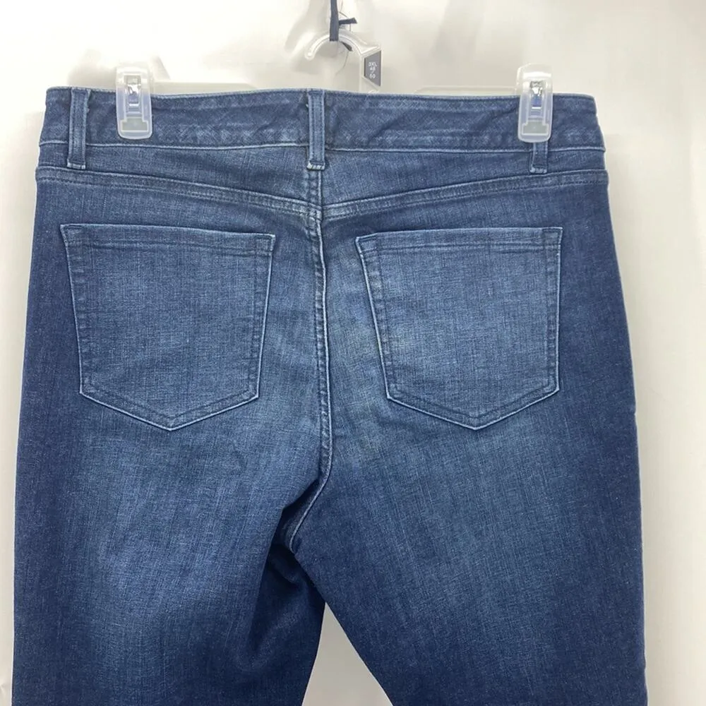 Lane Bryant distressed dark Wash skinny jean casual everyday closet staple sz 16 - Image 8