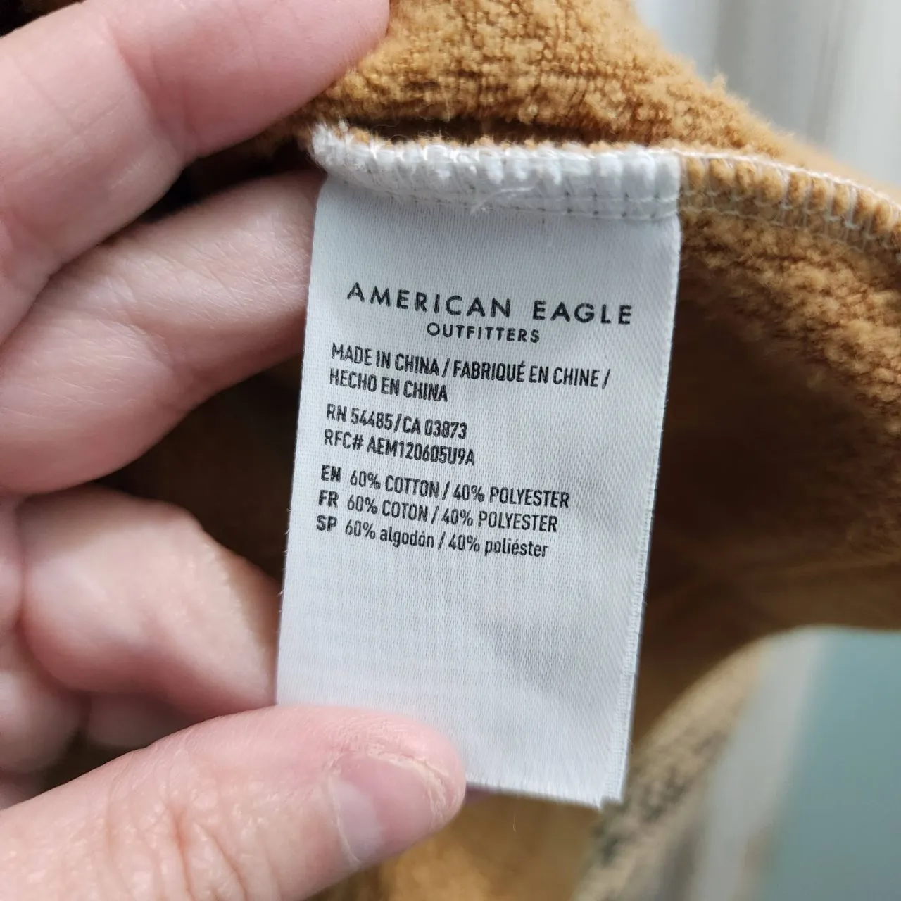 American Eagle‎ Sweater Womens Size S Raglan Multicolor Color Block Long Sleeve Blue - Image 4