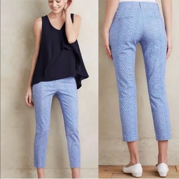 Anthropologie Cartonnier Charlie Trousers in Seashell Print Size 4 - Image 2