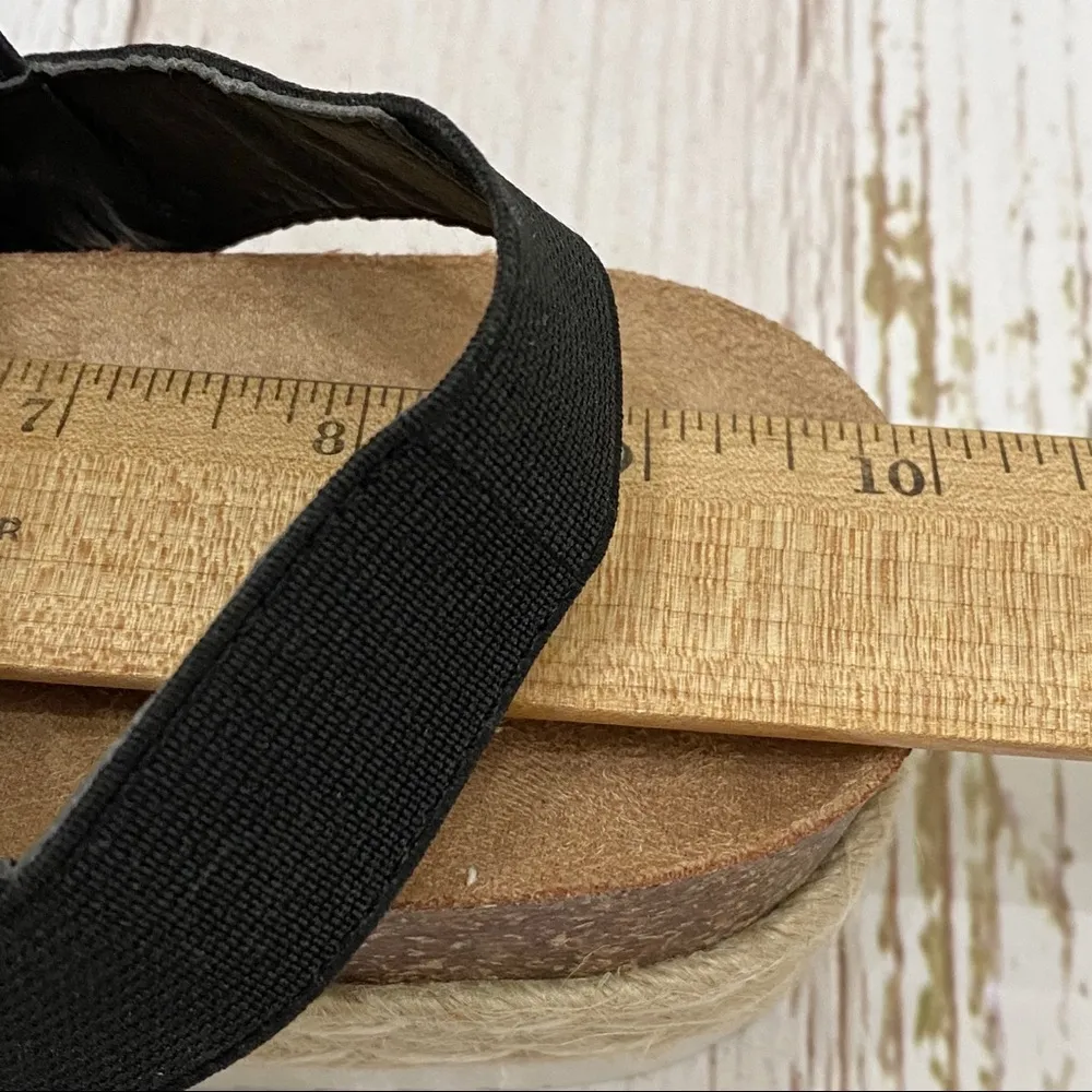 Madden Girl Black Espadrille Platform Sandals 8 - Image 11