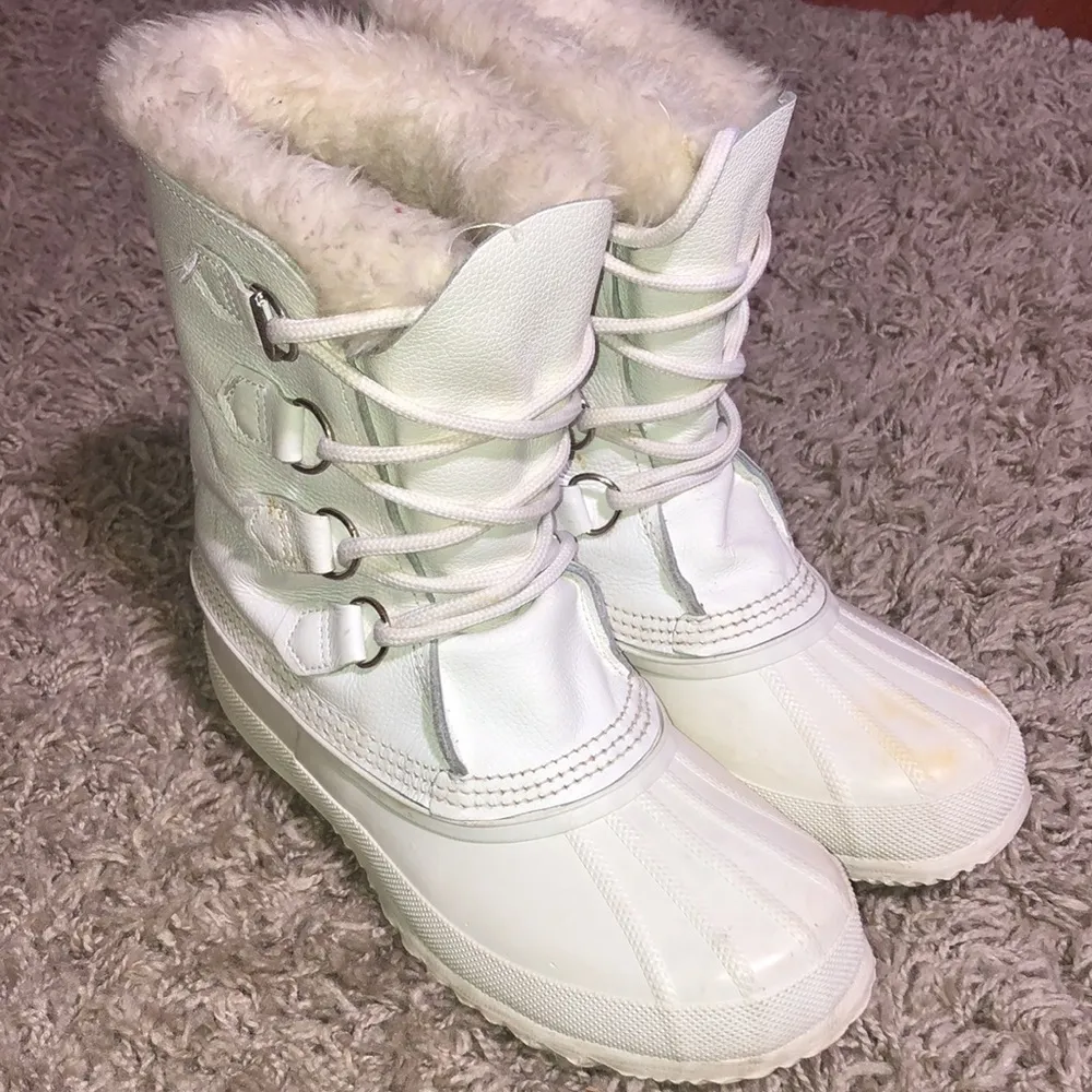 Vintage White Sorel polaris boots size 7 snow boots winter boots snowboarding​​ - Image 3