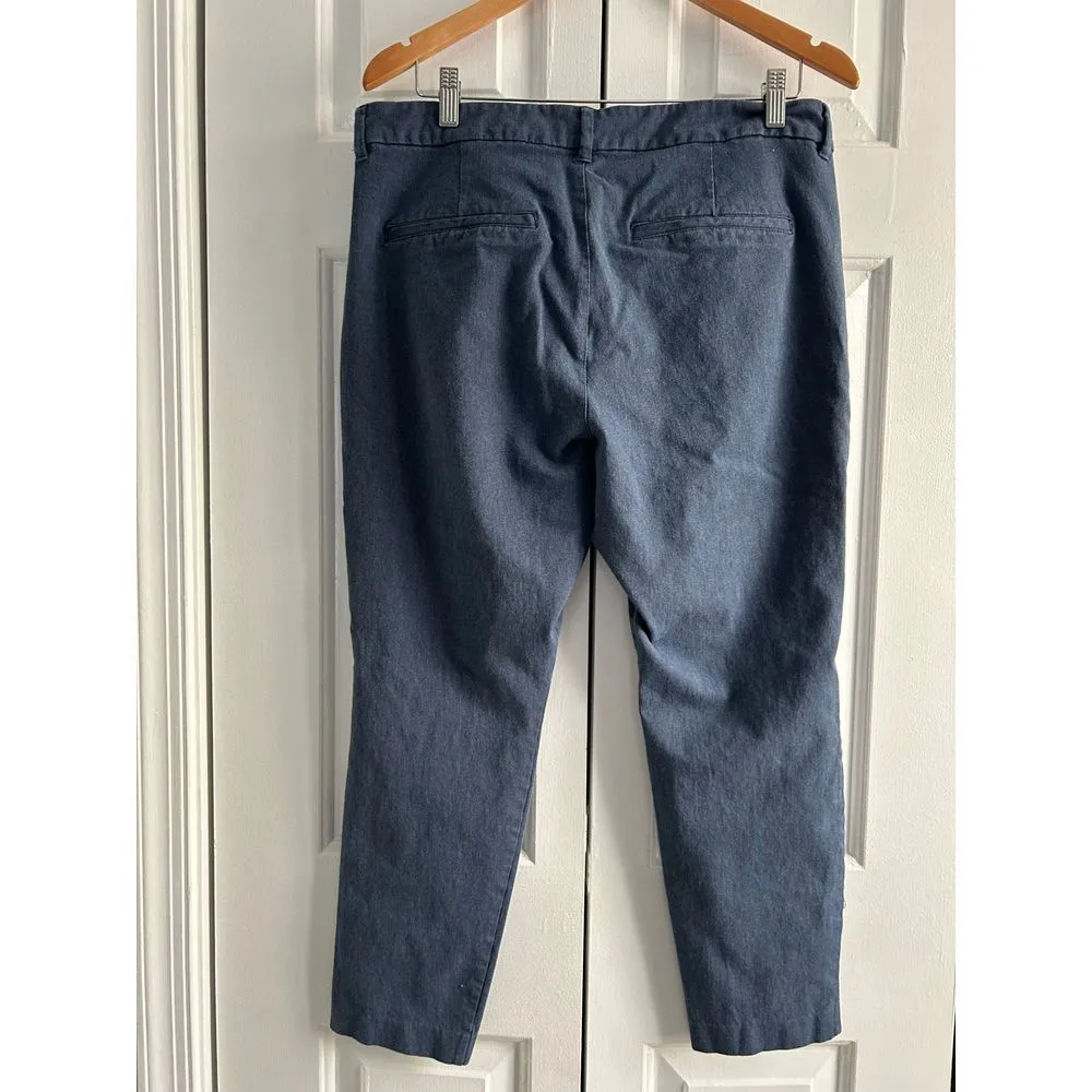 Old navy Pixie High Rise Blue Cropped  pants Size 14 - Image 2