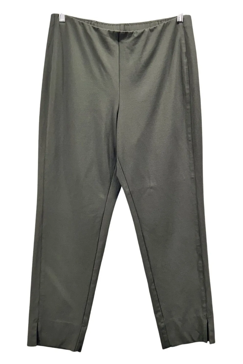 J Jill Womens Pants Size Large Ponte Slim Leg Career Office Work Comfy Stretch Green - Image 1