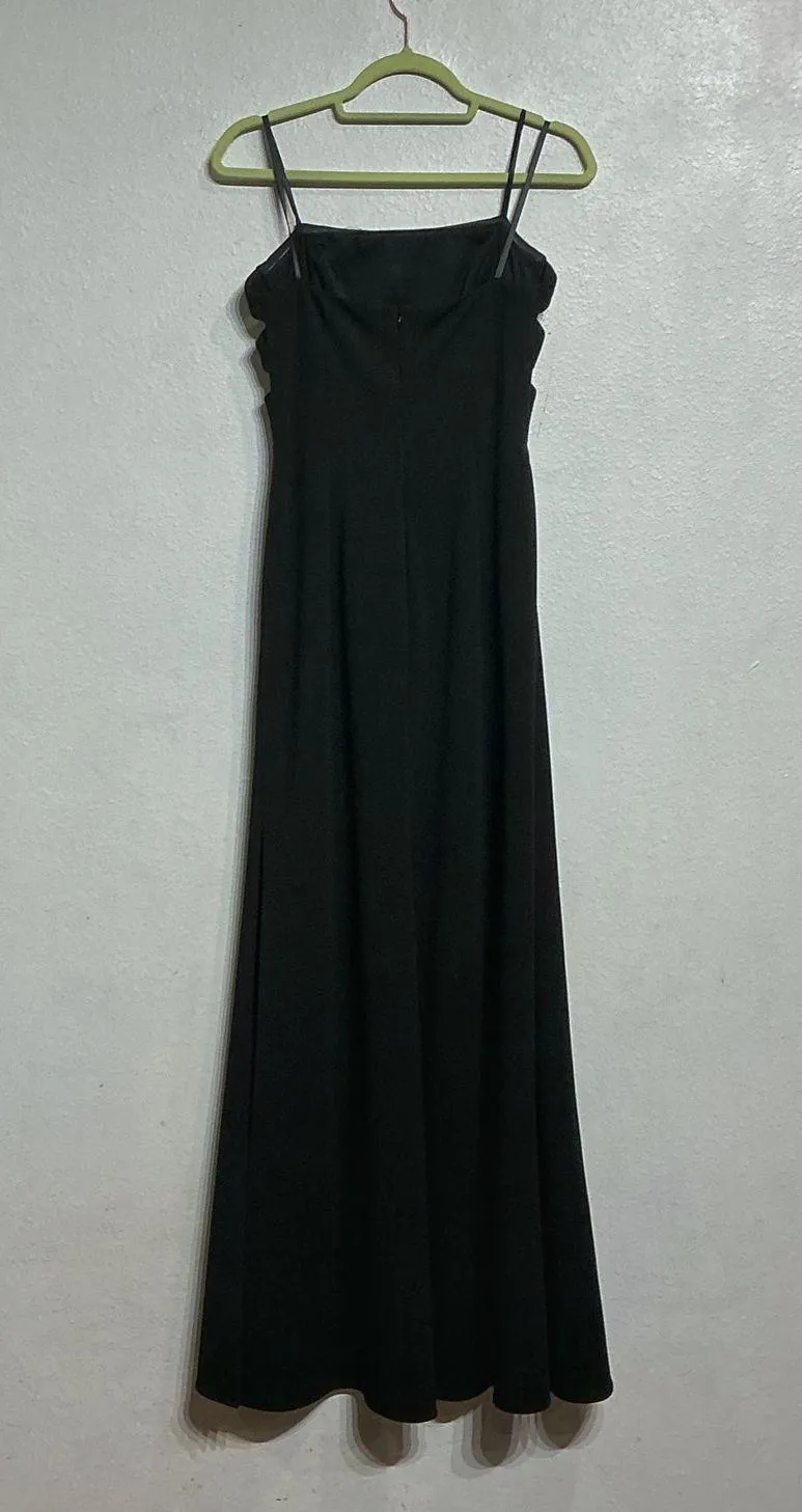 AQUA  Black Cut Out Maxi Dress Sz 10 NWT - Image 11