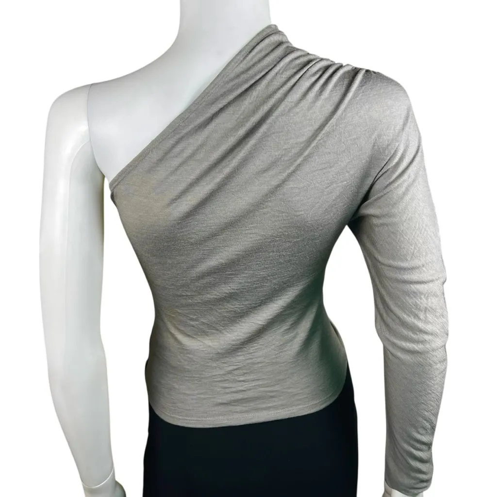 Miaou Grey Katia One Shoulder Top Size Gray - Image 6