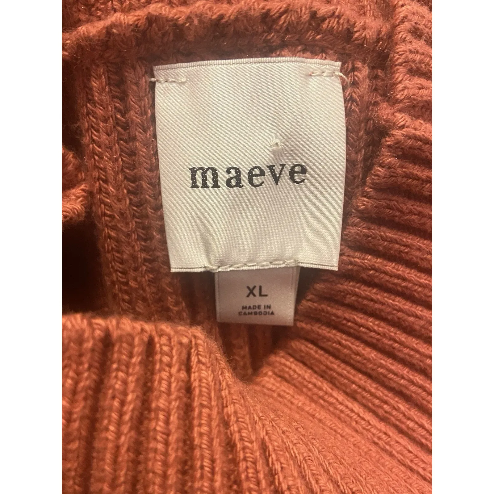 Anthropologie Maeve Mini Dress Cedar Long Sleeve Mock Neck Tie Waist  XL NWT‎ - Image 7