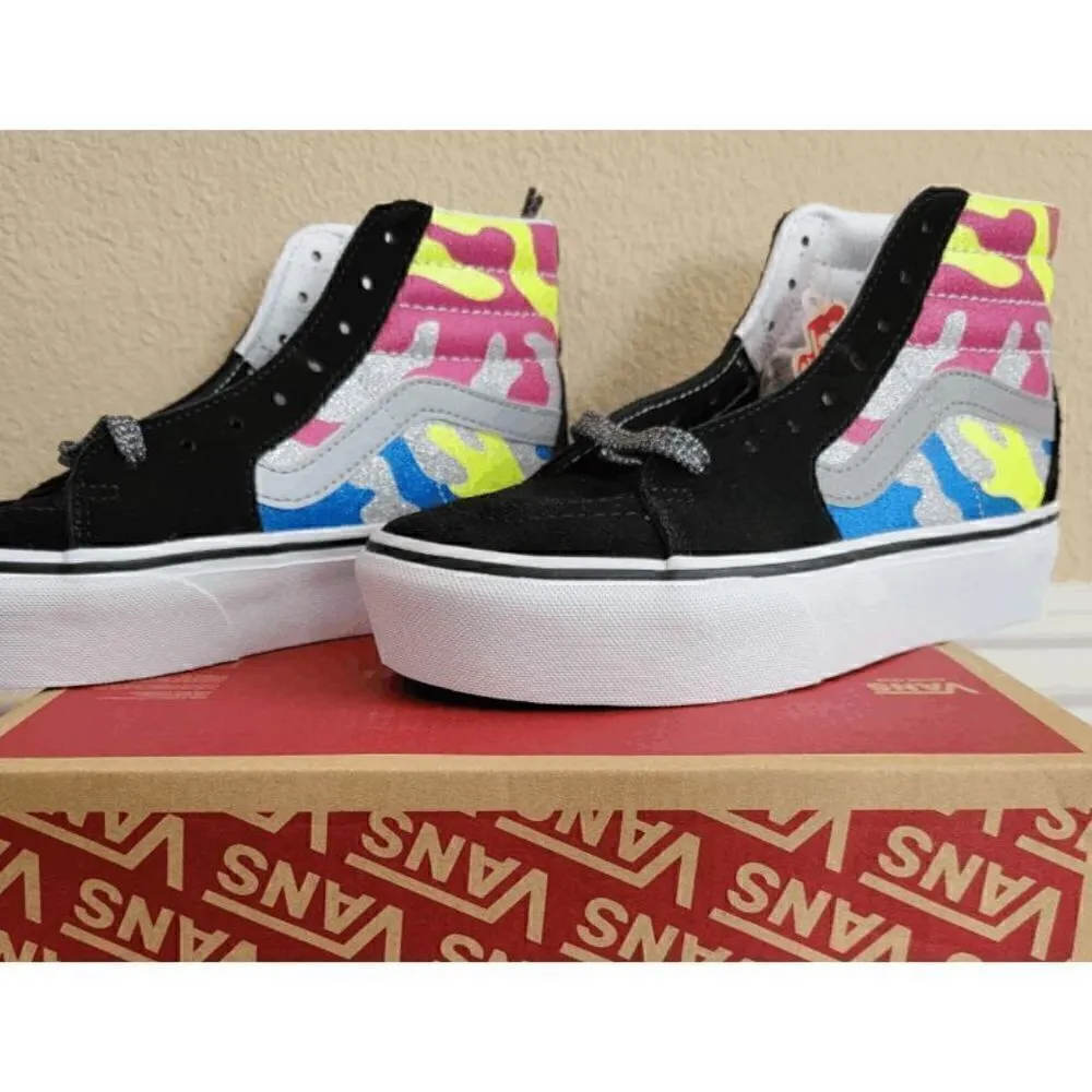 Vans sk8-hi platform 2 after dark women size 5.5 - Image 2