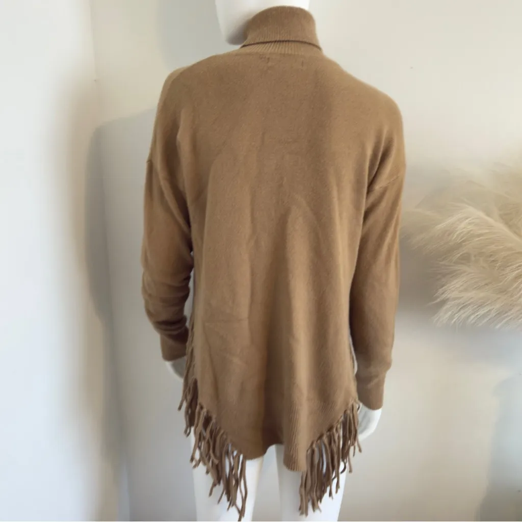 Stella + Lorenzo Women's Sweaters Turtleneck Sweater Color Camel boho style Tan - Image 3