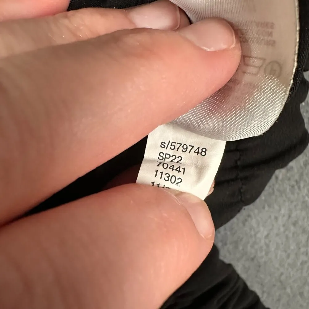 Ann Taylor Womens S Black The Straight High Rise Crop Pull On Flat Front Pants - Image 7