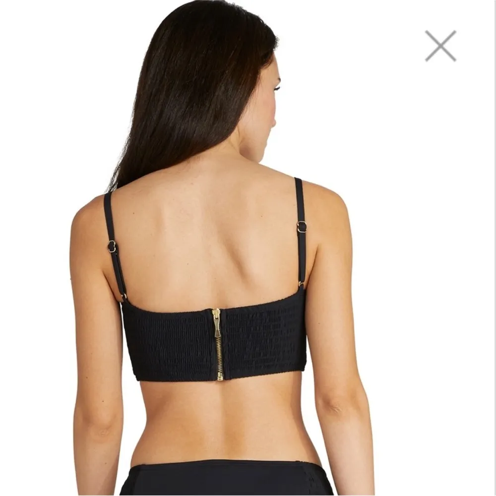 Kate Spade Smocked Underwire Bralette Bikini Top - Image 2