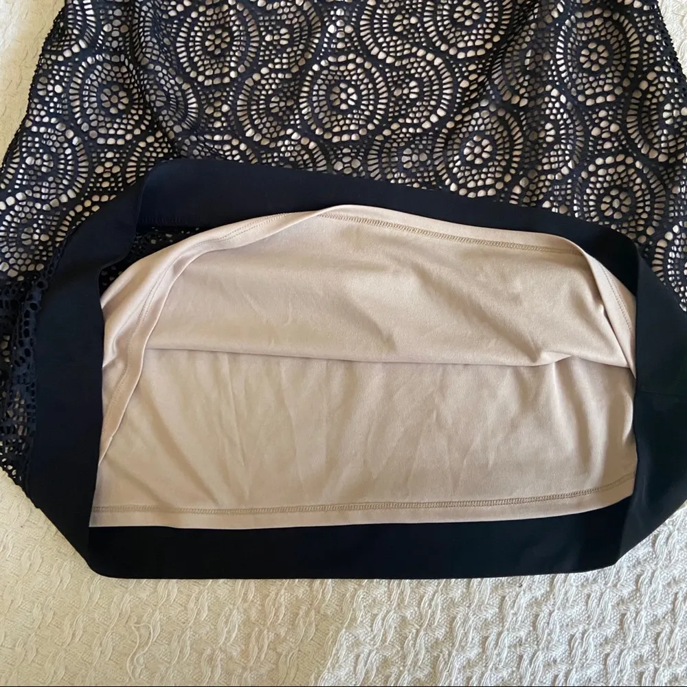 Emma & Michele Women Black Casual Dress 1X Plus - Image 4