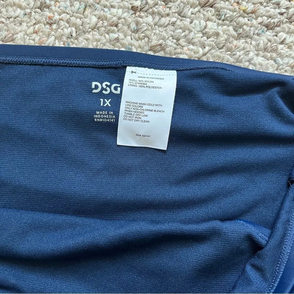 DSG Bikini Bottom Women’s Plus Size 1X navy blue high waisted full coverage - Image 2