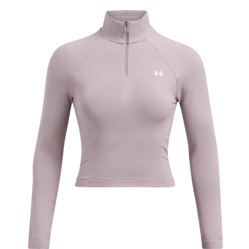 Under Armour Vanish Cropped Quarter Zip Tetra Gray size Medium - Image 4