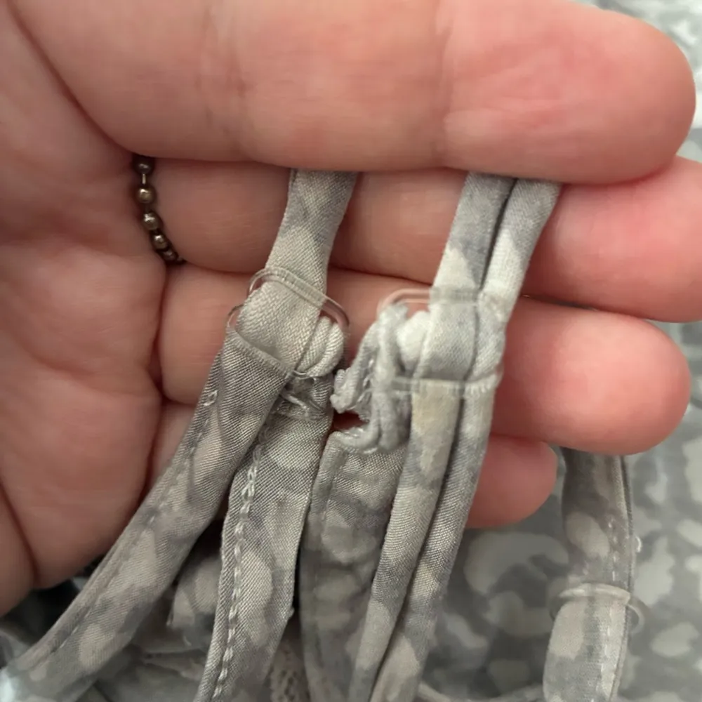 Rene Rofe Grey Animal Print Robe & Chemise Sleep Set M Gray Size M - Image 7