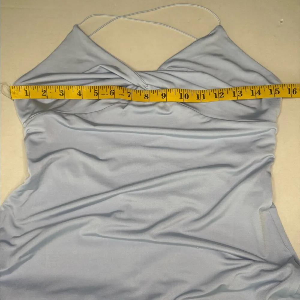 Meshki Blue Halter Gown for Weddings - Image 11