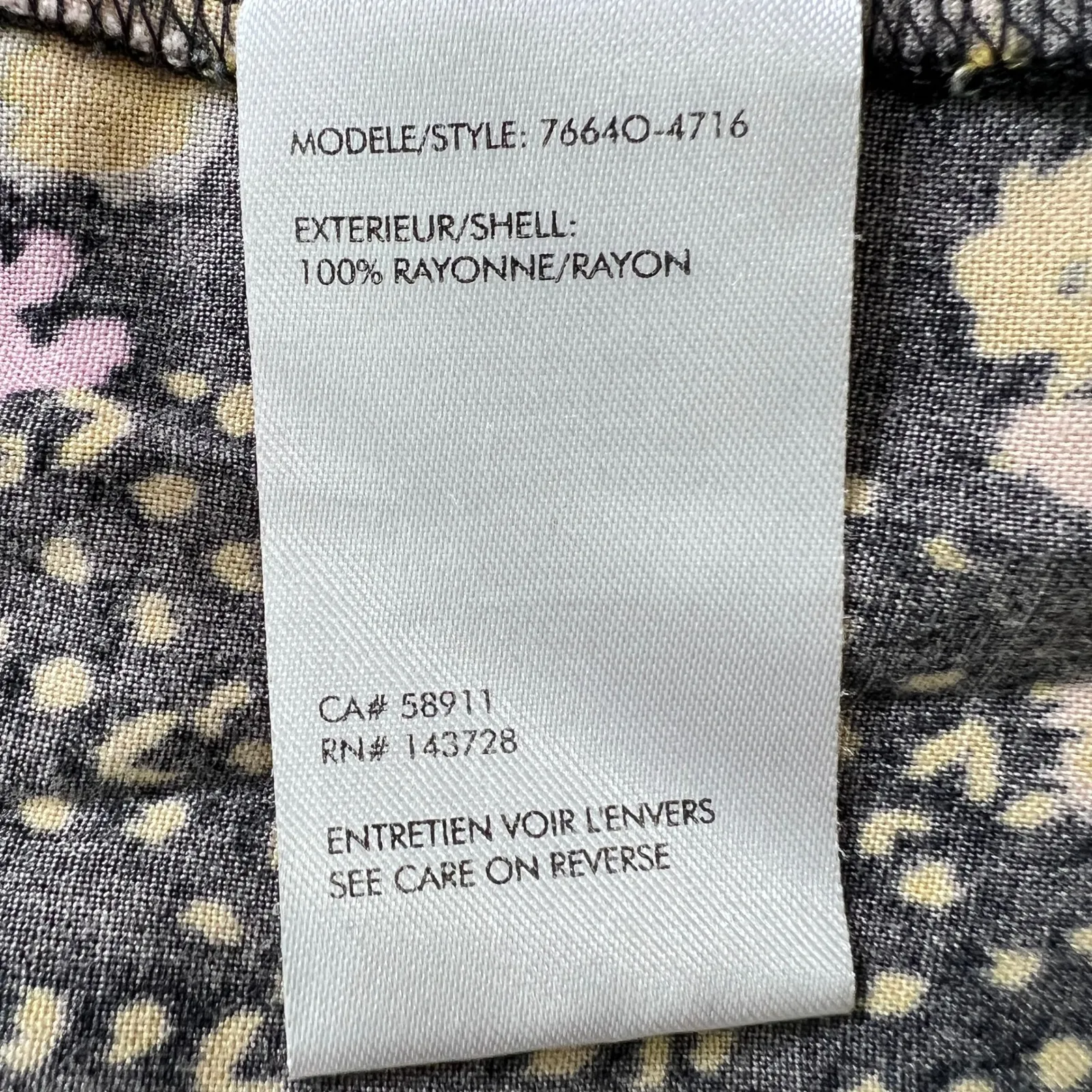 Tribal Jeans Floral Maxi Dress M Boho Black Yellow Pink Summer‎ Sundress Rayon Size M - Image 8