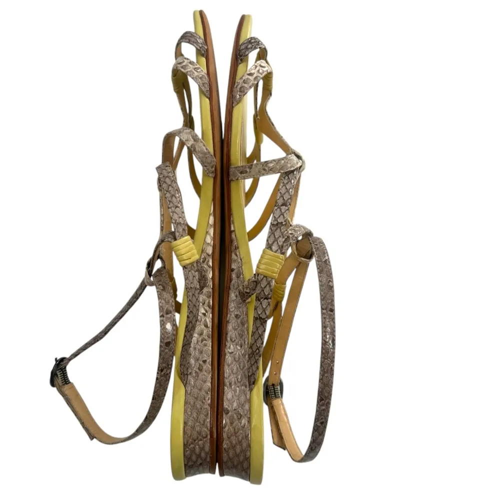 Alexandre Birman snakeskin sandals Sz 10 - Image 3