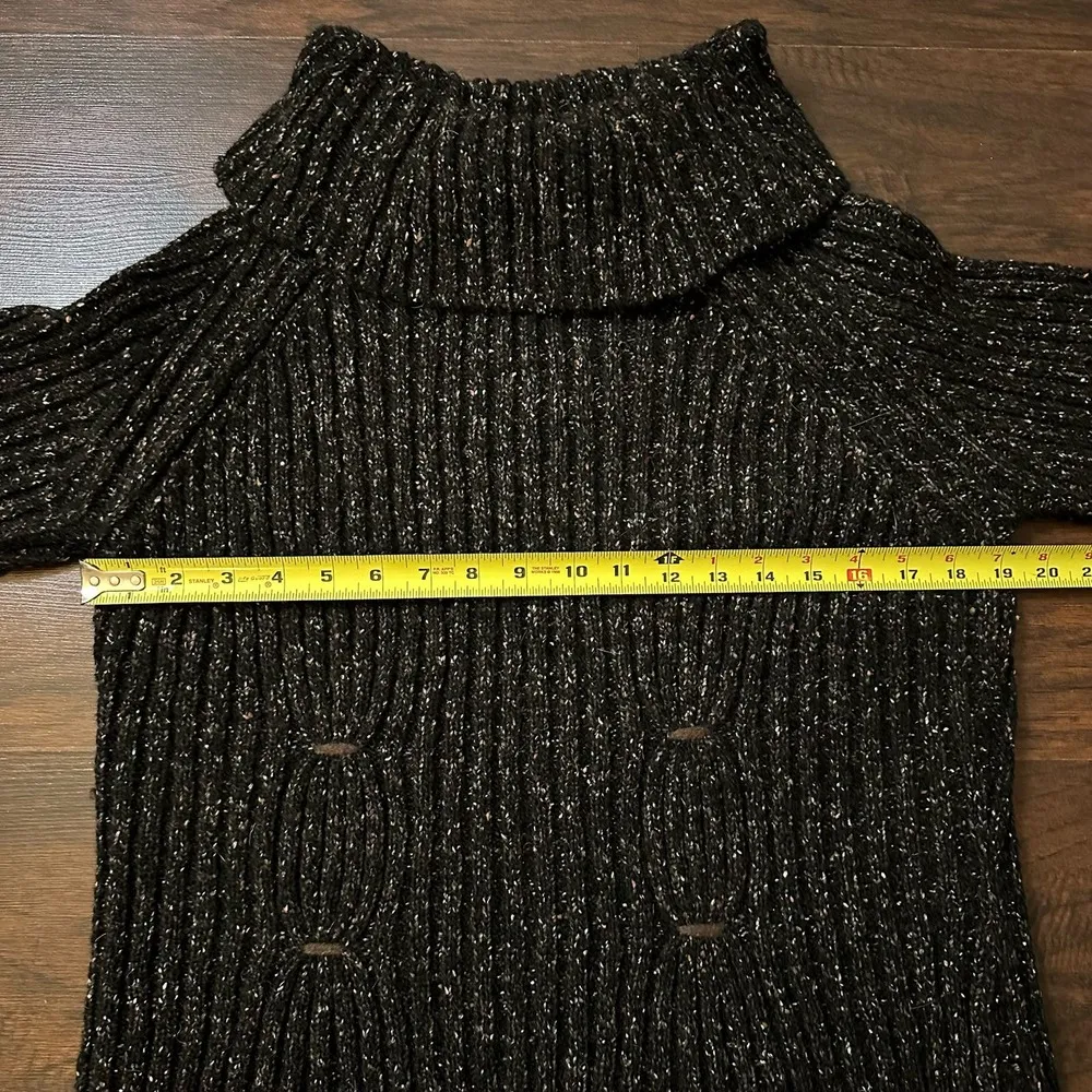 Timberland black knit turtleneck sweater size M - Image 10