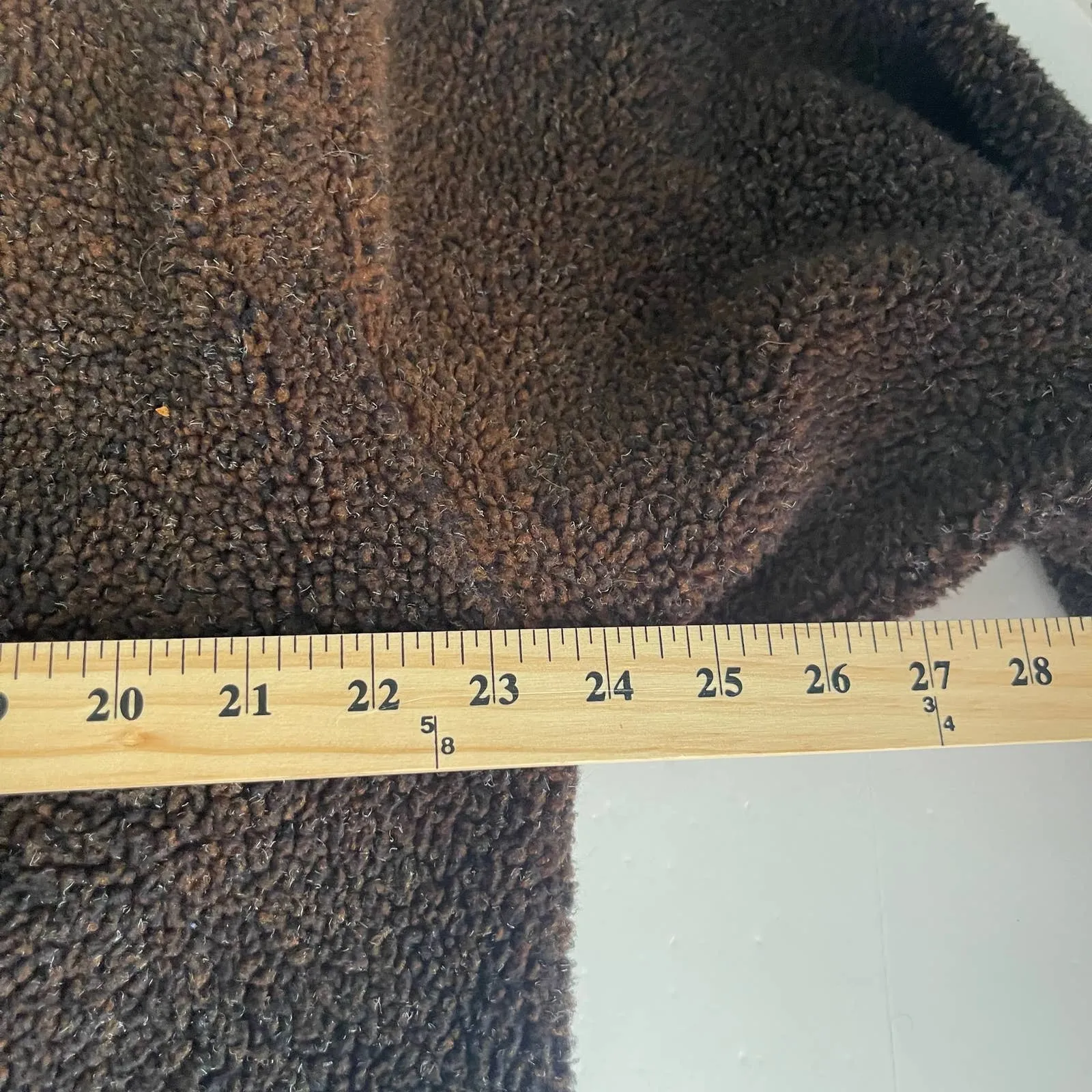 Country Clothing Vintage 90s Brown Sherpa Button Up‎ Sweater Jacket - Image 5