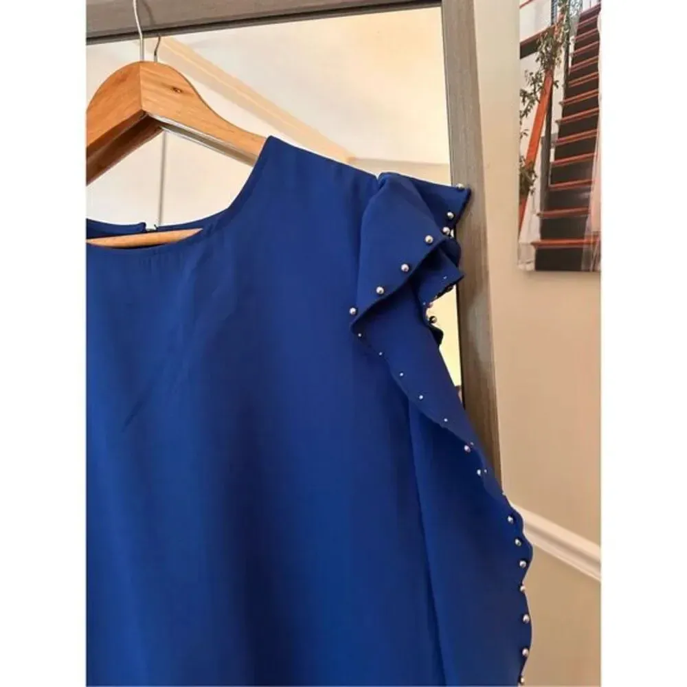 Clara Ruffle Trim‎ Embellished Dress Size Large - Image 3