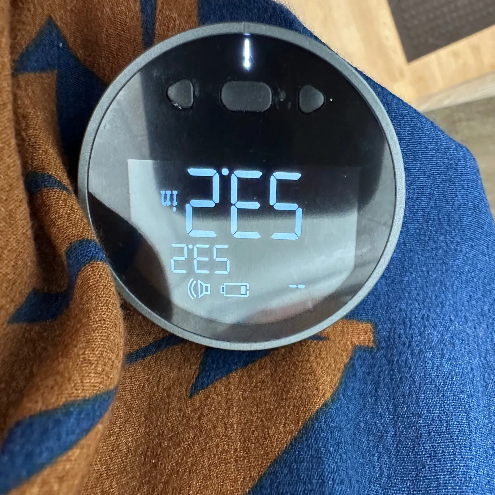 Porridge Boho Printed Midi Dress Rust Navy Puff Sleeve Women S Boho Cottagecore Brown - Image 8