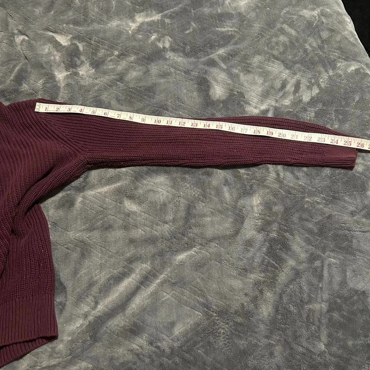 Guess Burgundy lace up sweater - Image 8