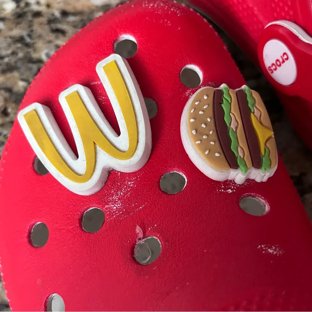 Crocs x McDonald’s Classic Clogs Red Yellow Men’s M5 Women’s W7 209858-90H - Image 10