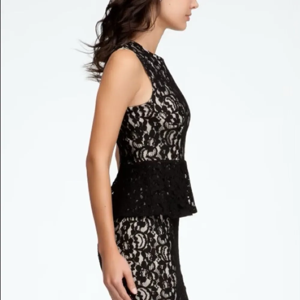 bebe Lace Overlay Sheath Dress - Image 2