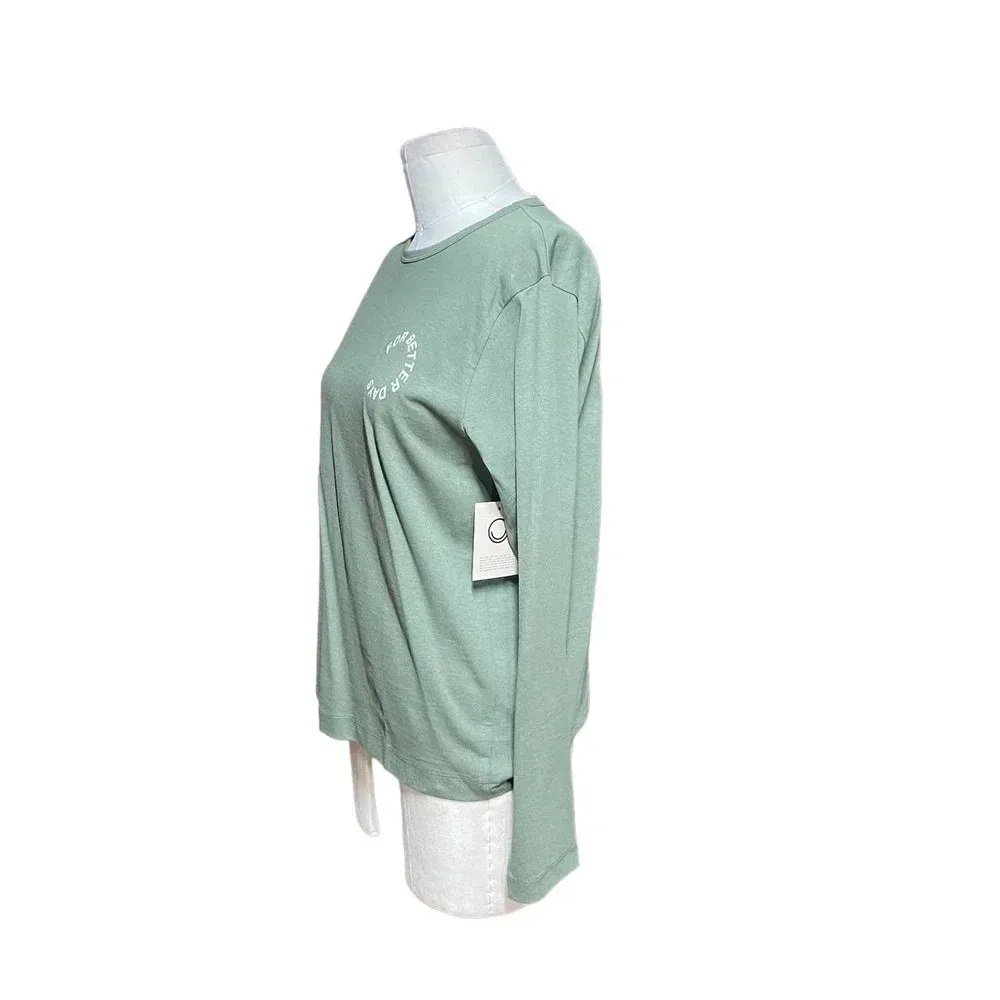 For Better‎ Days Shadow Long Sleeve Dark Green T - Image 6