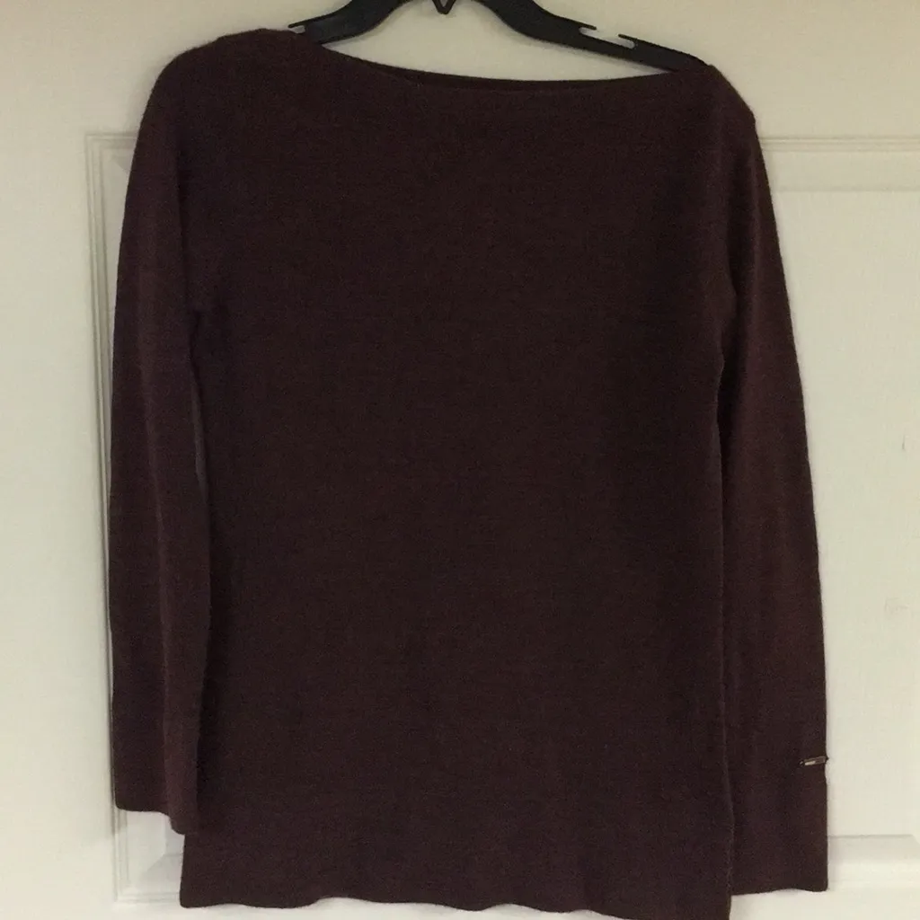 Tommy Hilfiger  burgundy sweater - Image 2