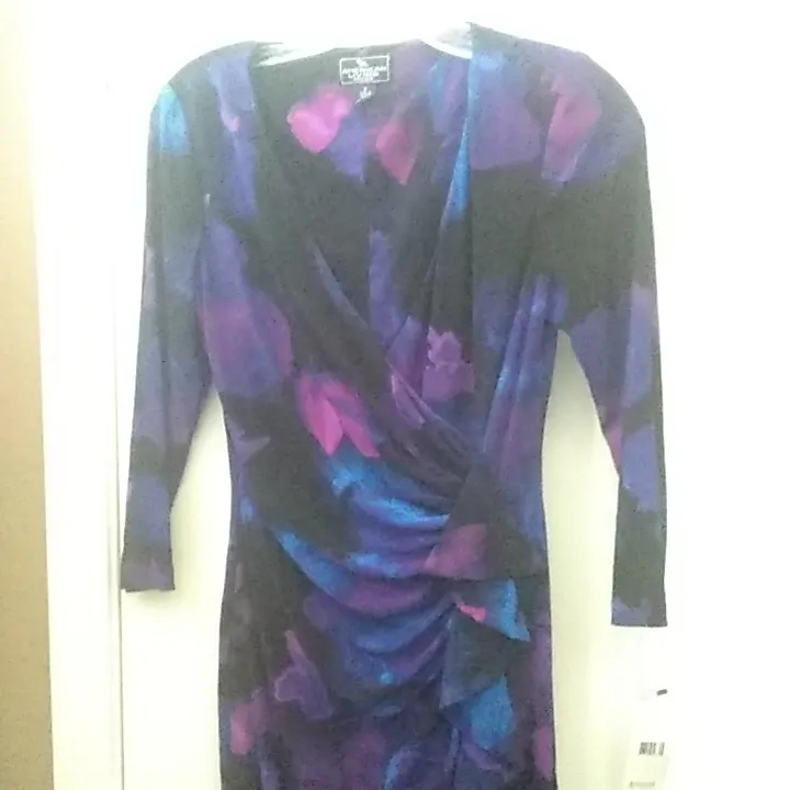 FINAL MARKDOWN American living draped ruffled front dress 2 - Image 2