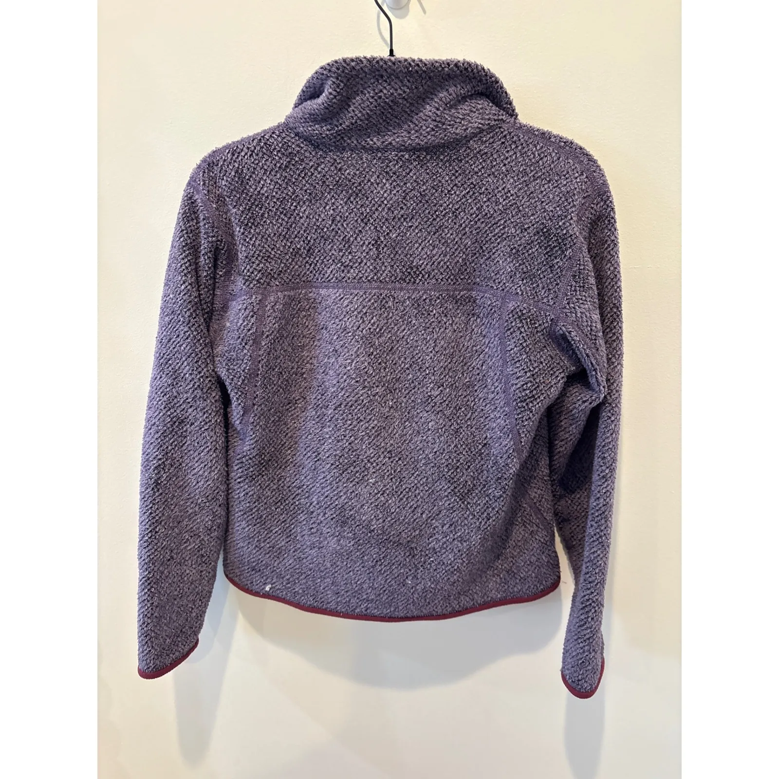 Patagonia Better Sweater Fleece Pullover Women's Size Medium Purple Snap Neck - Image 4