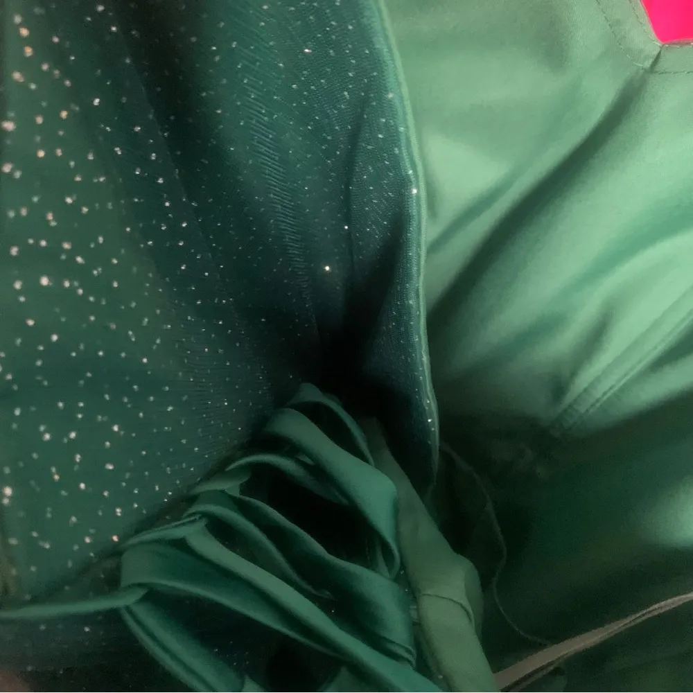 Custom Formal Prom Wedding Short Green Homecoming Party Dress Crinoline Flare 4 - Image 5