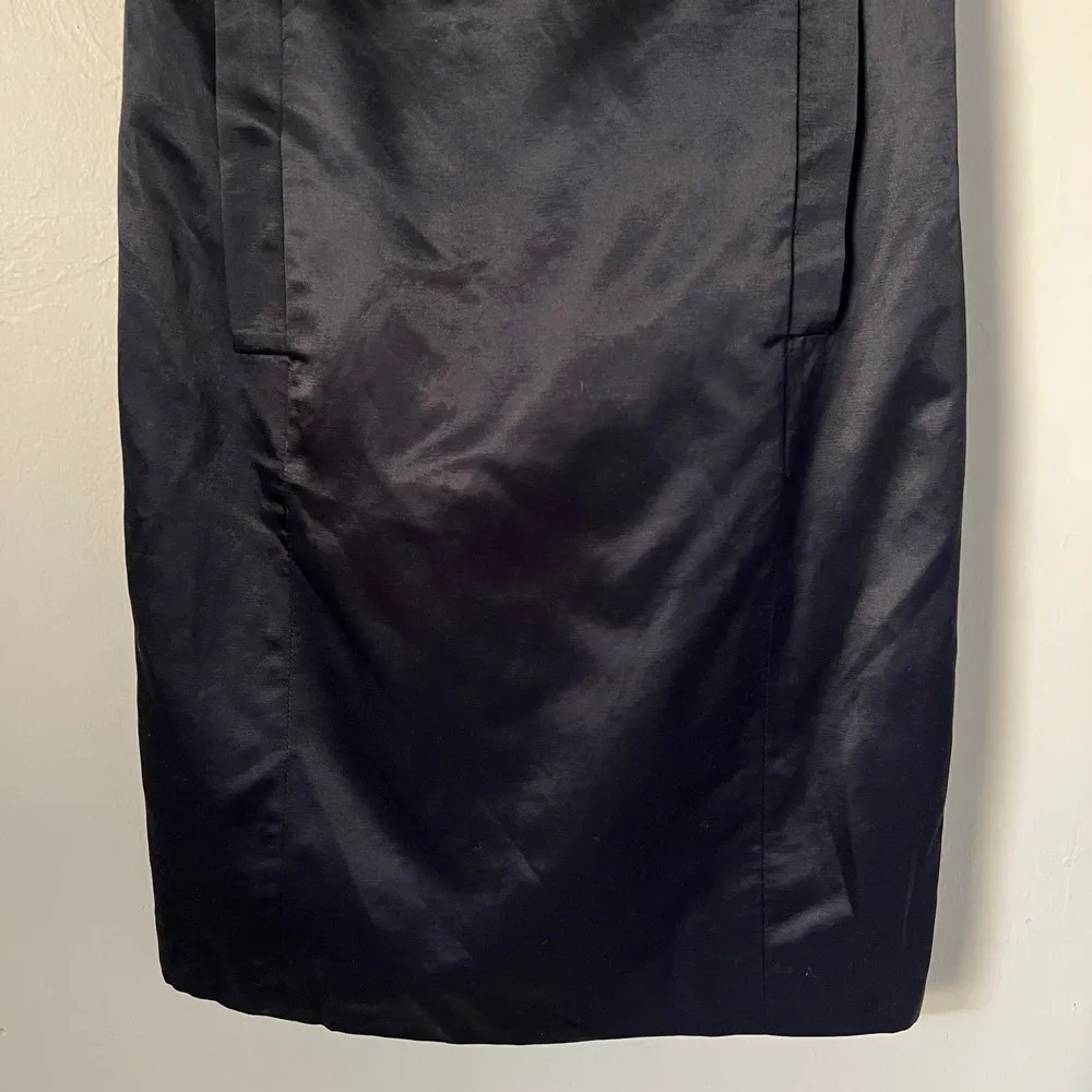 Marc by Marc Jacobs Black Satin Sleeveless Cocktail Dress Size 2 - Image 5