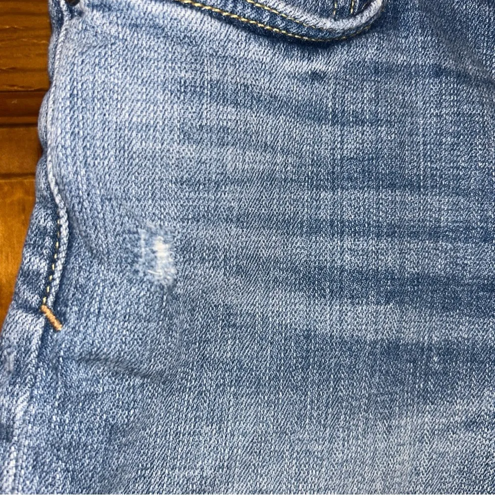 Pilcro and the Letterpress Hyphen Distress Jean Shorts Sz 27-VGUC - Image 5