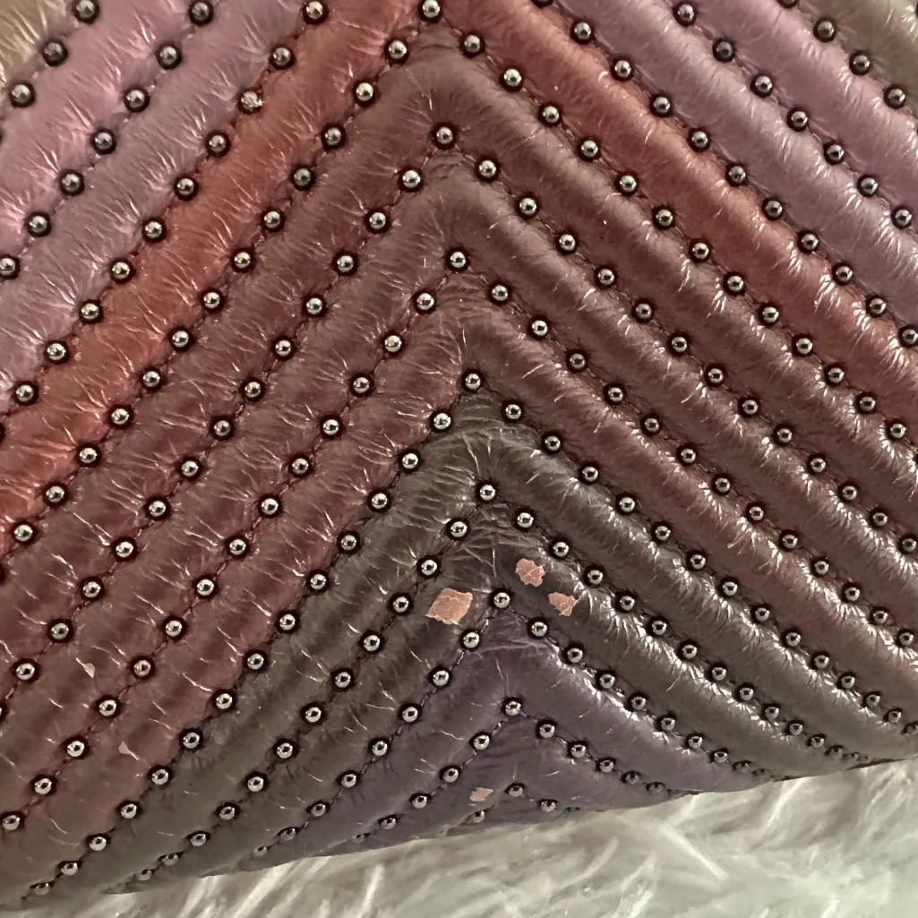 Coach 25035 Rogue Dusty Rose Colorblock Quilted Leather Rivet Bag Handbag‎ HTF - Image 3